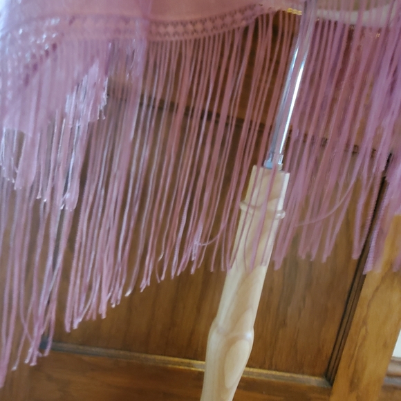 🍂🍁🍂David & Young fringe shawl-layer,year round, accessories, one size, boho. - Picture 4 of 13